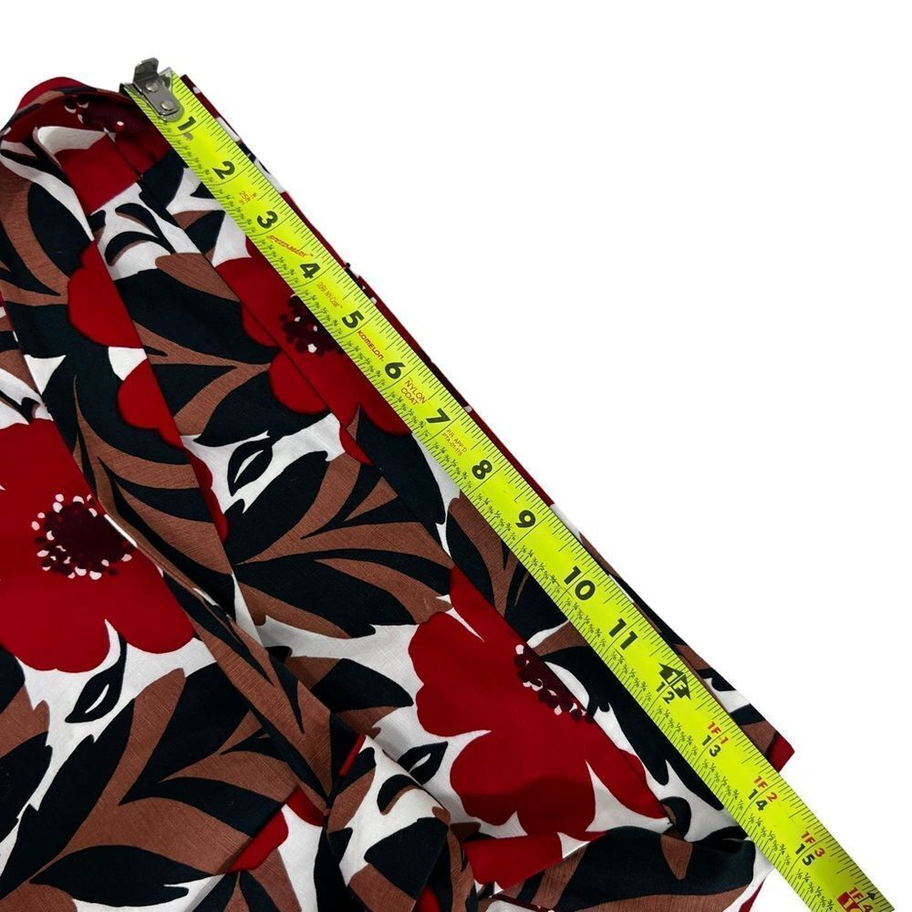 Kate Spade poppy field linen blend warp skirt - Picture 12 of 16